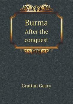 Paperback Burma After the conquest Book