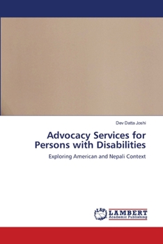 Paperback Advocacy Services for Persons with Disabilities Book