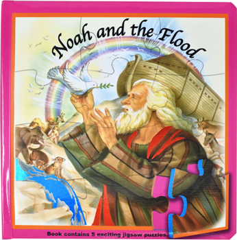 Hardcover Noah and the Flood (Puzzle Book): St. Joseph Puzzle Book: Book Contains 5 Exciting Jigsaw Puzzles Book
