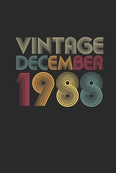 Vintage December 1988: Dotted Bullet Notebook – 31 years old Birthday Gift or 31st Anniversary Gift Idea