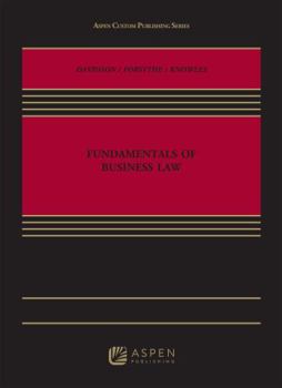 Paperback Fundamentals of Business Law (Aspen Custom Publish Book