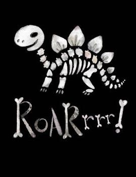 Dinosaur Bones Roar Notebook - 4x4 Quad Ruled : 8. 5 X 11 - 200 Pages - Graph Paper - School Student Teacher Office