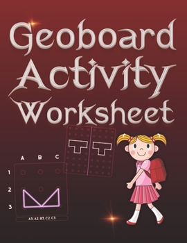Paperback Geoboard Activity Worksheet: geoboard shapes, Geometry, Axial symmetry, Coordinates Book