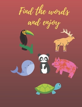 Paperback Find the words and enjoy: Search the words and colouring pages Book