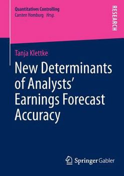 Paperback New Determinants of Analysts' Earnings Forecast Accuracy Book