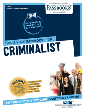 Paperback Criminalist (C-3511): Passbooks Study Guide Volume 3511 Book