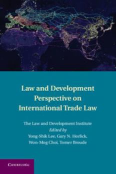 Hardcover Law and Development Perspective on International Trade Law Book
