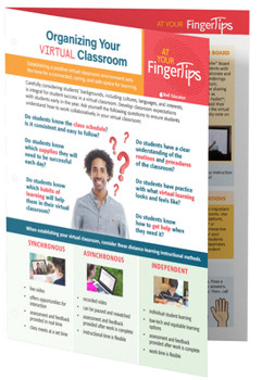 Paperback Organizing Your Virtual Classroom Book