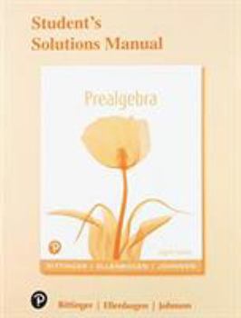 Paperback Student's Solutions Manual for Prealgebra Book