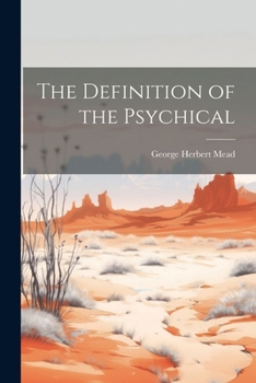 Paperback The Definition of the Psychical Book