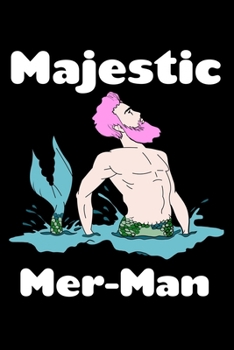 Paperback Majestic Mer Man: Comic Book Notebook Paper Book