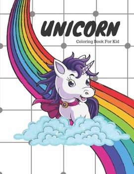 Paperback Unicorn Coloring book for kid: free design charector of unicorn for Anyone Who Loves Unicorns (A4) Book