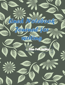 Paperback Lined notebook Journal size 8.5x11 inches - 110 pages for creative writing: It's easy to used and help for your creative ideas, sketching, recording a Book