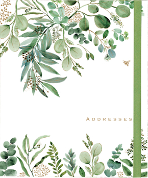Spiral-bound Eucalyptus Large Address Book