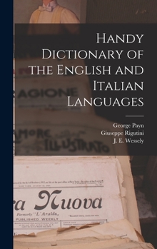 Hardcover Handy Dictionary of the English and Italian Languages Book