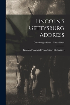 Paperback Lincoln's Gettysburg Address; Gettysburg Address - The address Book