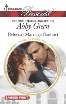 Mass Market Paperback Delucca's Marriage Contract [Large Print] Book