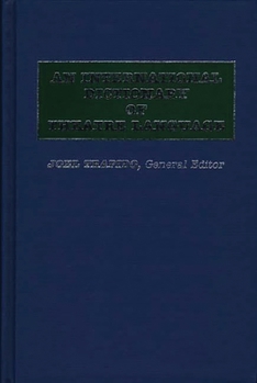 Hardcover An International Dictionary of Theatre Language Book