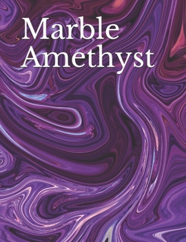 Paperback Marble Amethyst: Fabulous Purple Bullet Style Notebook - 85 x 11 150 pages Book