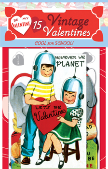 Cards 15 Vintage Valentines - Schoolhouse Valentines Book