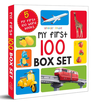 Paperback My First 100 Series Boxset- Pack of 5 Picture Books for Children (Animals, Words, Numbers, Food We Eat and Things That Move) Book