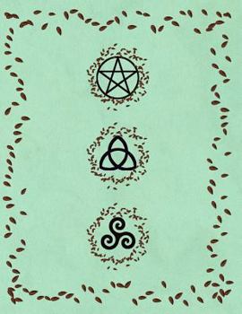 2019 - 2020 Planner: 2 Years Monthly Weekly Calendar Organizer Diary Decorated Interior with Pentagram Triquetra Triskele Witch Craft - Plant Seed Mint Green