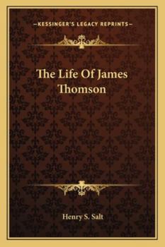 Paperback The Life Of James Thomson Book