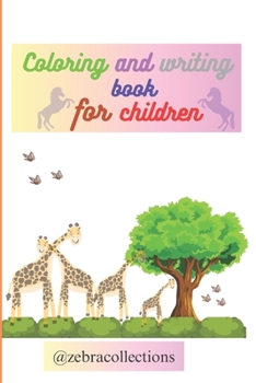 Paperback Coloring and writing book for children Book