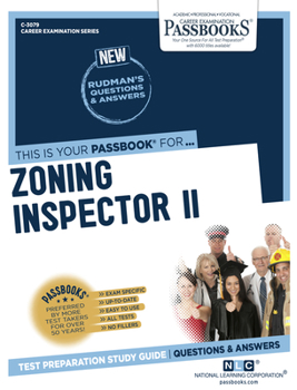 Paperback Zoning Inspector II (C-3079): Passbooks Study Guide Volume 3079 Book