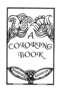 Paperback A Coloring Book: A fun coloring book of creative hand-drawn images and designs! Book