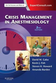 Paperback Crisis Management in Anesthesiology Book