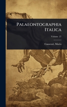 Hardcover Palaeontographia Italica [Italian] Book