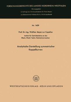 Paperback Analytische Darstellung Symmetrischer Koppelkurven [German] Book