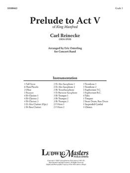 Paperback King Manfred -- Prelude to ACT V: Conductor Score Book