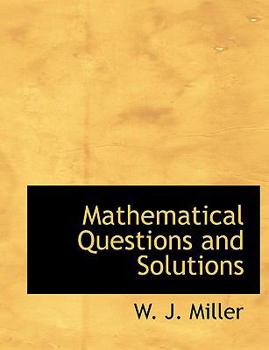 Paperback Mathematical Questions and Solutions [Large Print] Book