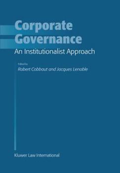 Hardcover Corporate Governance: An Institutionalist Approach Book