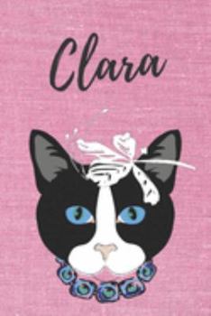 Clara Katzen-Malbuch / Notizbuch / Tagebuch: Individuelles personalisiertes blanko Mädchen & Frauen Namen Notizbuch, blanko DIN A5 Seiten. Ideal als ... Geschenk für Frauen. (German Edition)