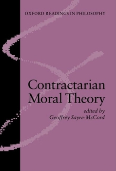 Paperback Contractarian Moral Theory (Oxford Readings in Philosophy) Book