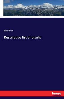 Paperback Descriptive list of plants Book