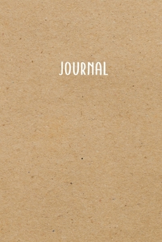 Paperback Journal: Kraft Brown Soft Cover Journal - Ruled/Lined 120 Pages Book