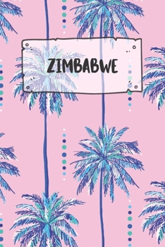 Zimbabwe: Dotted Travel Diary Notebook or Journey Dotted Grid Journal - Holiday Trip Pocketbook for Men and Women with Dots