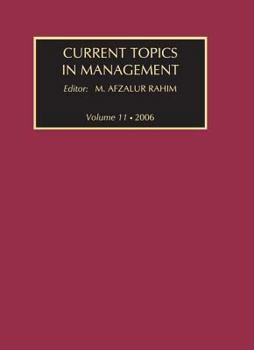 Hardcover Current Topics in Management: Volume 11 Book