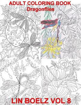 Paperback Adult Coloring Book Dragonflies Book