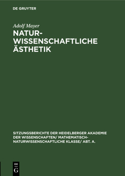 Hardcover Naturwissenschaftliche Ästhetik [German] Book