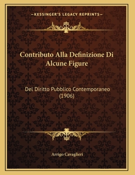 Paperback Contributo Alla Definizione Di Alcune Figure: Del Diritto Pubblico Contemporaneo (1906) [Italian] Book