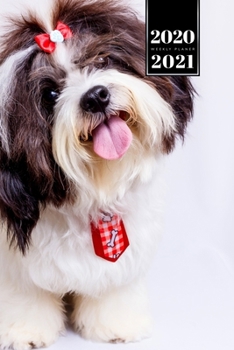 Shih Tzu Dog Calendar Week Planner 2020 / 2021 - Lovely View: Pup Puppy Doggie Pet Owner Weekly Bullet Journal Notebook Diary in 6” x 9” Inch Pocket Size