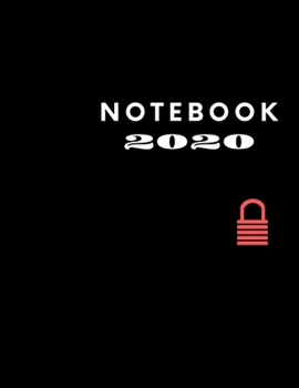 Paperback Notebook 2020: Unlined Notebook - Large (8.5 x 11 inches) - 160 Pages - Black Cover Book