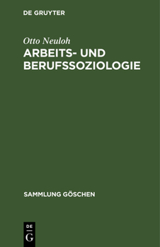 Hardcover Arbeits- und Berufssoziologie [German] Book