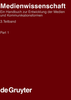 Hardcover Medienwissenschaft Medienwissenschaft Handbücher zur Sprach- und Kommunikationswissenschaft / Handbooks of Linguistics and Communication Science (HSK) [German] Book