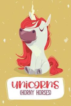 Paperback Unicorns: College Ruled Notebook Composition Book Horny Horses Book